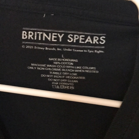 Black Britney Spears Graphic T-Shirt - Picture 2 of 2